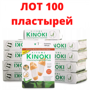 Лот 100шт Пластырей Kinoki для выведения токсинов и детоксикации 10*10 шт Лот 100шт Пластырей Kinoki для выведения токсинов и детоксикации 10*10 шт