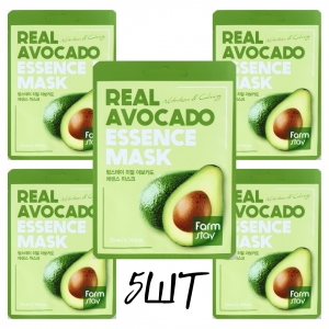  5     , FarmStay Real Avocado Essence Mask 5*23 