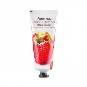       FarmStay Visible Difference Hand Cream Strawberry 100 .