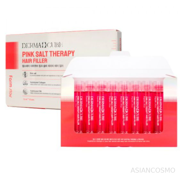        FARMSTAY Derma Cube Pink Salt Therapy Hair Filler 1